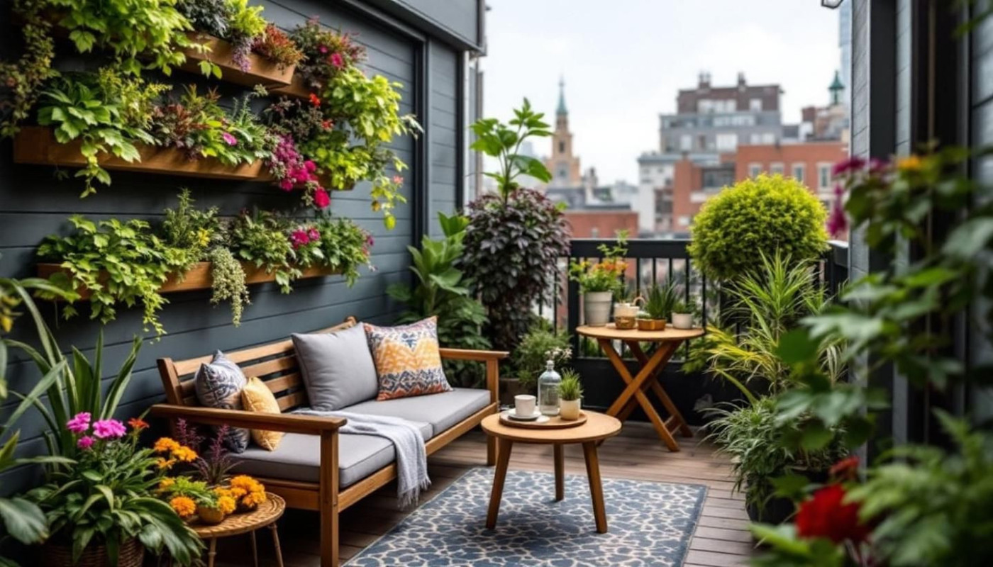 Maximiser l'espace d'un petit balcon avec des solutions créatives de paysagisme
